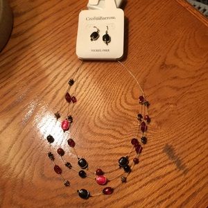 Croft and Barrow necklace and earring set